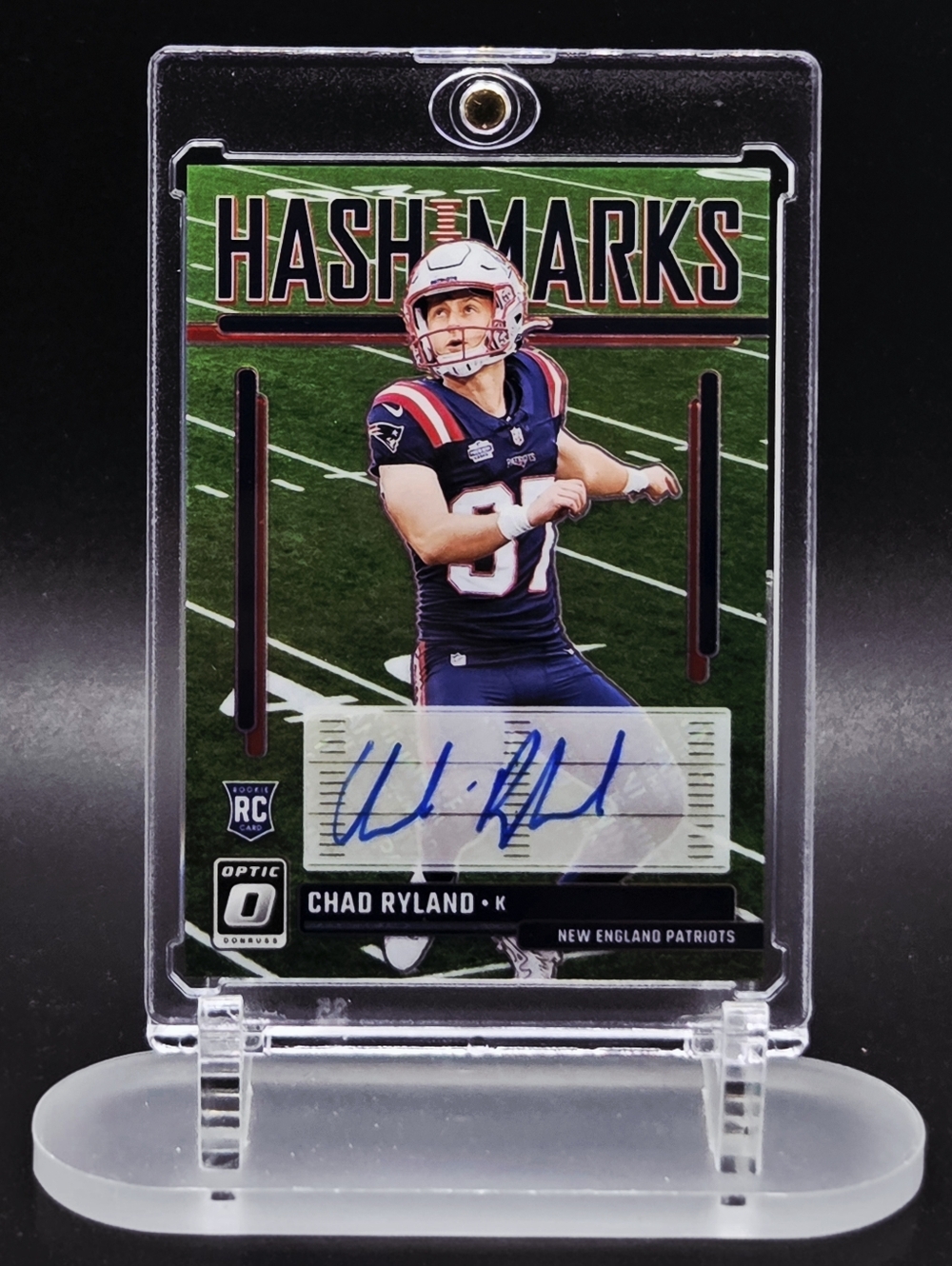 Chad Ryland 2023 Donruss Optic HASHMARKS Rookie Auto – Prizm Parallel